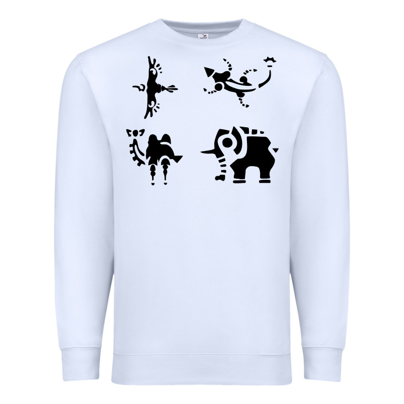 Divine Beasts Symbols Premium Sweatshirt by linhVisuals | Teevron