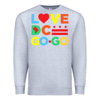 Heather Grey #love dc go go Premium Sweatshirt - linhVisuals