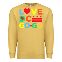 Antique Gold #love dc go go Premium Sweatshirt - linhVisuals