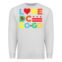 Dove Grey #love dc go go Premium Sweatshirt - linhVisuals