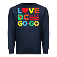 Navy #love dc go go Premium Sweatshirt - linhVisuals