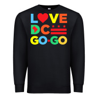 Black #love dc go go Premium Sweatshirt - linhVisuals
