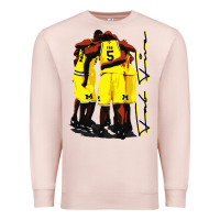 Pale Pink fab 5 Premium Sweatshirt - linhVisuals