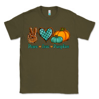 Army Green peace love pumpkins Classic Tee - Jasminsmagicworld