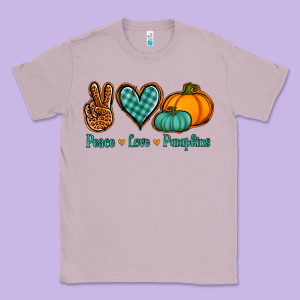 Peace Love Pumpkins Classic Tee Designed By Jasminsmagicworld