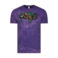 Cloud Purple cowhide bison Vintage Tee - RanaPortraitStore