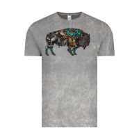 Cloud Rock cowhide bison Vintage Tee - RanaPortraitStore