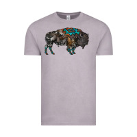 Vintage Zinc cowhide bison Vintage Tee - RanaPortraitStore
