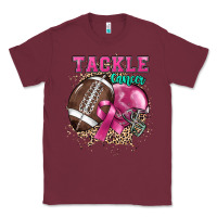 Burgundy Tackle Cancer Classic Tee - HowdyJamesFarm