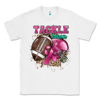 White Tackle Cancer Classic Tee - HowdyJamesFarm