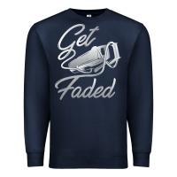 Navy get faded barber barbershop hairdresser pullover hoodie Premium Sweatshirt - linhVisuals