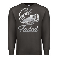 Smoke get faded barber barbershop hairdresser pullover hoodie Premium Sweatshirt - linhVisuals