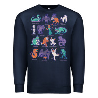 Navy cryptid creatures   mythology Premium Sweatshirt - linhVisuals