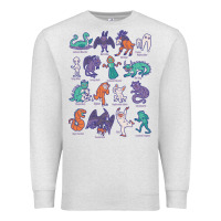 Oatmeal Heather cryptid creatures   mythology Premium Sweatshirt - linhVisuals
