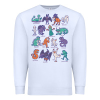 White cryptid creatures   mythology Premium Sweatshirt - linhVisuals