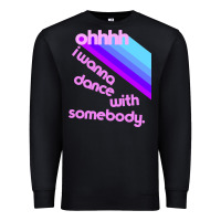 Black ohhhhh i wanna dance with somebody Premium Sweatshirt - linhVisuals