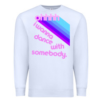 White ohhhhh i wanna dance with somebody Premium Sweatshirt - linhVisuals