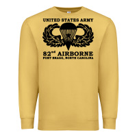 Antique Gold army 82nd airborne Premium Sweatshirt - linhVisuals