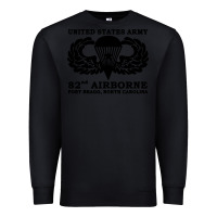 Black army 82nd airborne Premium Sweatshirt - linhVisuals