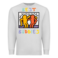 Dove Grey best buddies has landed Premium Sweatshirt - linhVisuals