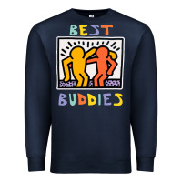 Navy best buddies has landed Premium Sweatshirt - linhVisuals