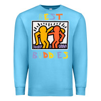 Ocean Blue best buddies has landed Premium Sweatshirt - linhVisuals