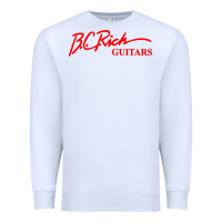 White bc rich guitar Premium Sweatshirt - linhVisuals