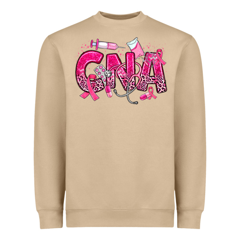 Breast Cancer Cna Certified Nursing Assistant Heavyweight Sweatshirt by JahusDesignShop | Teevron