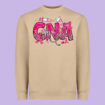 Breast Cancer Cna Certified Nursing Assistant Heavyweight Sweatshirt Designed By Jahusdesignshop