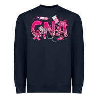 Navy breast cancer cna certified nursing assistant Heavyweight Sweatshirt - JahusDesignShop