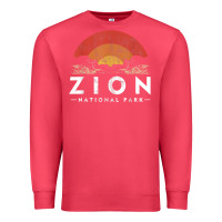 Cardinal retro zion national park us vintage utah adventure hiking Premium Sweatshirt - linhVisuals