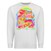 Oatmeal Heather psychedelic t  shirt psychedelic dream t  shirt Premium Sweatshirt - linhVisuals