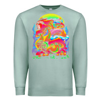 Seafoam psychedelic t  shirt psychedelic dream t  shirt Premium Sweatshirt - linhVisuals