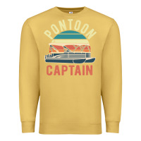 Antique Gold pontoon captain vintage boating party funny gift for pontooning lover Premium Sweatshirt - linhVisuals