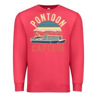 Cardinal pontoon captain vintage boating party funny gift for pontooning lover Premium Sweatshirt - linhVisuals