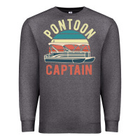 Charcoal Heather pontoon captain vintage boating party funny gift for pontooning lover Premium Sweatshirt - linhVisuals