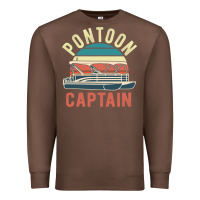 Chestnut pontoon captain vintage boating party funny gift for pontooning lover Premium Sweatshirt - linhVisuals
