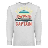 Dove Grey pontoon captain vintage boating party funny gift for pontooning lover Premium Sweatshirt - linhVisuals