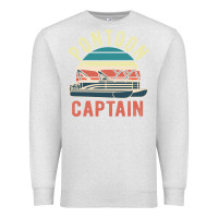 Oatmeal Heather pontoon captain vintage boating party funny gift for pontooning lover Premium Sweatshirt - linhVisuals