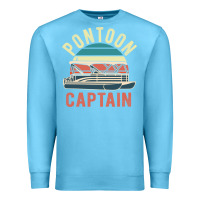 Ocean Blue pontoon captain vintage boating party funny gift for pontooning lover Premium Sweatshirt - linhVisuals