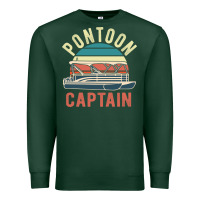Sports Green pontoon captain vintage boating party funny gift for pontooning lover Premium Sweatshirt - linhVisuals