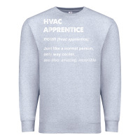 Heather Grey hvac apprentice t shirt Premium Sweatshirt - linhVisuals