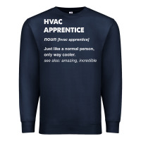 Navy hvac apprentice t shirt Premium Sweatshirt - linhVisuals