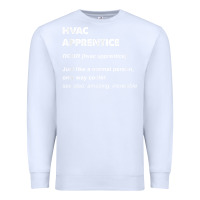 White hvac apprentice t shirt Premium Sweatshirt - linhVisuals