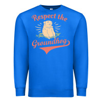 True Royal respect the groundhog happy groundhog day vintage Premium Sweatshirt - linhVisuals