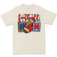 Bone Football mom red and blue team color mother's day Premium Tee - HowdyJamesFarm