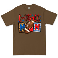 Cacao Football mom red and blue team color mother's day Premium Tee - HowdyJamesFarm