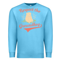 Ocean Blue respect the groundhog happy groundhog day vintage Premium Sweatshirt - linhVisuals
