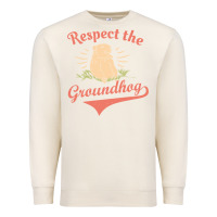 Sandshell respect the groundhog happy groundhog day vintage Premium Sweatshirt - linhVisuals