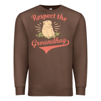 Chestnut respect the groundhog happy groundhog day vintage Premium Sweatshirt - linhVisuals